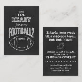 Bist du bereit für Fußball? Visitenkarte (Vorne/Hinten)