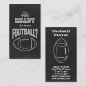 Bist du bereit für Fußball? Visitenkarte (Vorne/Hinten)