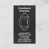 Bist du bereit für Fußball? Visitenkarte (Rückseite)