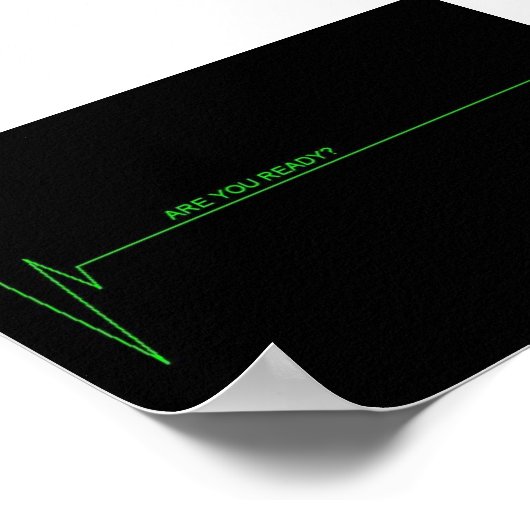 Bist du bereit? poster (Ecke)