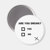 Bist du Betrunken? Magnet (Vorderseite/Rückseite)