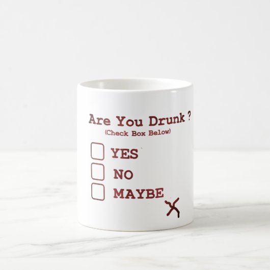 Bist du Betrunken? Tasse - Funny Day Drink Coffee (Mittel)