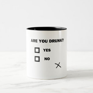Bist du Betrunken? Zweifarbige Tasse