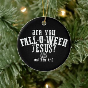 Bist du das Christliche Halloween-Fest? Keramik Ornament