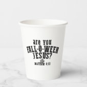 Bist du das Christliche Halloween-Fest? Pappbecher (Vorderseite)