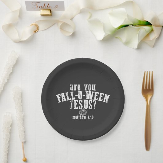 Bist du das Christliche Halloween-Fest? Pappteller (Hochzeit)