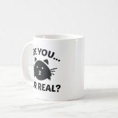 Bist du echt? kaffeetasse (Vorderseite Links)