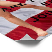 Bist du eigensinnig genug? Join Sarah Palin Poster (Ecke)