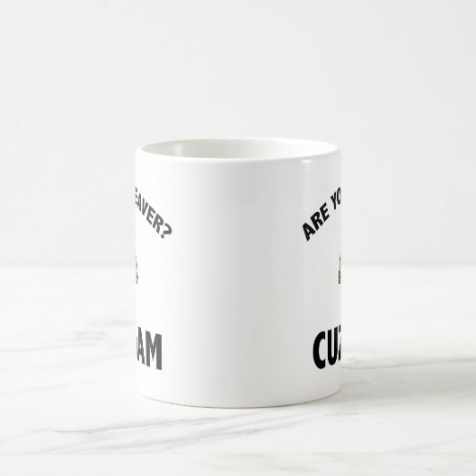 Bist du ein Biber? Cuz Dam Coffee Tasse (Mittel)