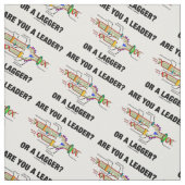 Bist du ein Führer? Oder eine Verzögerung? Geek DN Stoff (Muster)