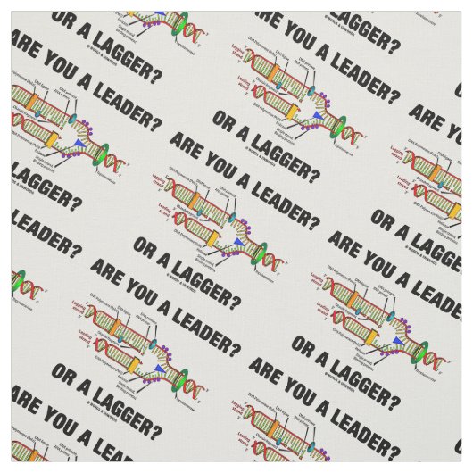 Bist du ein Führer? Oder eine Verzögerung? Geek DN Stoff (Muster)