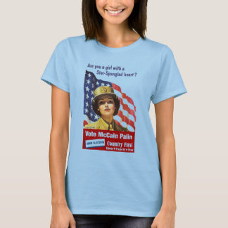 Bist du ein Mädchen mit einem sternengezinkten Her T-Shirt