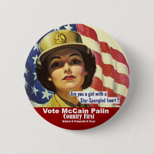 Bist du ein Mädchen mit einem sternförmigen Herzen Button