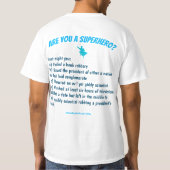 Bist du ein Superheld? T-Shirt (Rückseite)