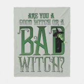 Bist du eine gute Hexe oder eine schlechte Hexe? Fleecedecke (Vorderseite)