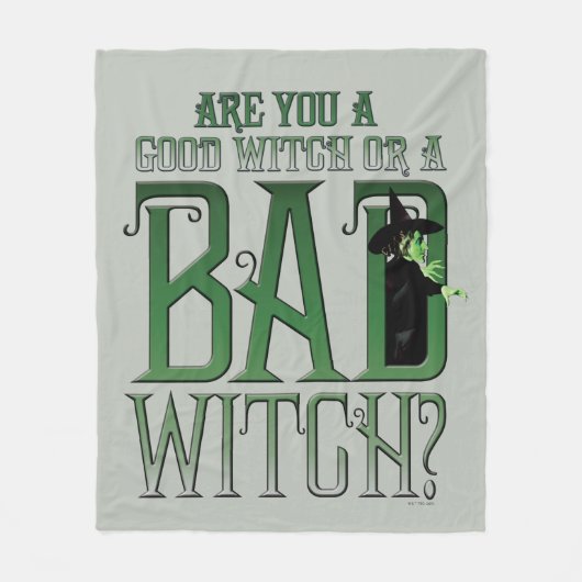 Bist du eine gute Hexe oder eine schlechte Hexe? Fleecedecke (Vorderseite)