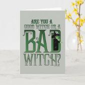 Bist du eine gute Hexe oder eine schlechte Hexe? Karte (Gelbe Blume)