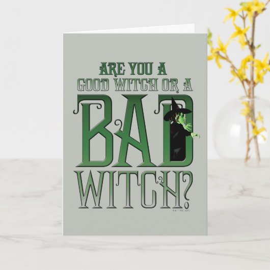Bist du eine gute Hexe oder eine schlechte Hexe? Karte (Gelbe Blume)
