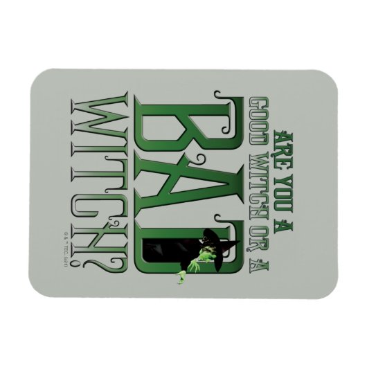 Bist du eine gute Hexe oder eine schlechte Hexe? Magnet (Horizontal)