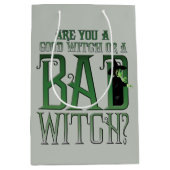 Bist du eine gute Hexe oder eine schlechte Hexe? Mittlere Geschenktüte (Vorderseite)