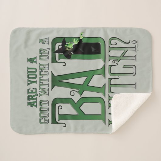 Bist du eine gute Hexe oder eine schlechte Hexe? Sherpadecke (Vorderseite (Horizontal))
