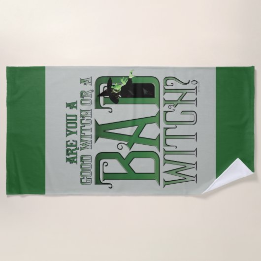 Bist du eine gute Hexe oder eine schlechte Hexe? Strandtuch (Vorderseite)