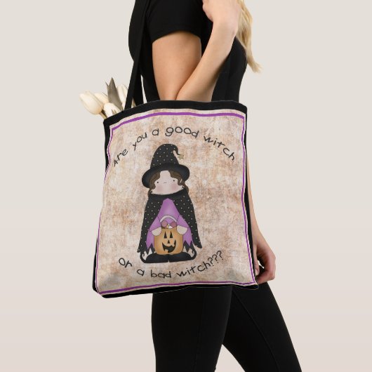 Bist du eine gute Hexe oder eine schlechte Hexe? Tasche (Von Nahem)