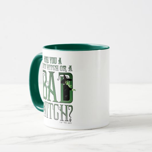 Bist du eine gute Hexe oder eine schlechte Hexe? Tasse (Vorderseite Links)