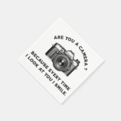 Bist du eine Kamera? Denn jedes Mal, wenn ich dich Serviette (Ecke)