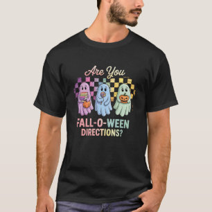 Bist du Fall-o-ween-Anweisungen lustiger Lehrer Ha T-Shirt