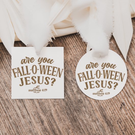 Bist du FALL-O-WEEN Jesus? Christlich Halloween Geschenkanhänger