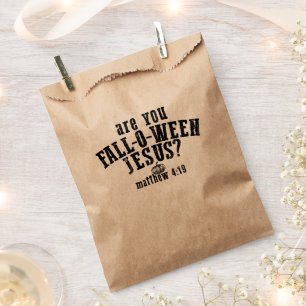 Bist du Fall-O-Ween Jesus christliches Halloween Geschenktütchen
