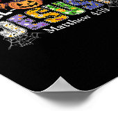 Bist du Fall-o-ween Jesus Kürbis Grusel Halloween Poster (Ecke)