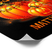 Bist du Fall-o-ween Jesus Kürbis religiös Hallowee Poster (Ecke)