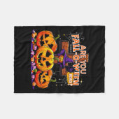 Bist du Fall-o-ween Jesus Lustiger Kürbis _2 Fleecedecke (Vorderseite (Horizontal))