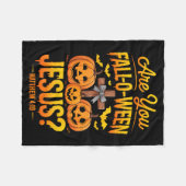 Bist du Fall-o-ween Jesus Matthäus 4_19 Halloween Fleecedecke (Vorderseite (Horizontal))