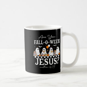 Bist du Fall-o-ween Jesus Matthäus 4_19 Halloween Kaffeetasse