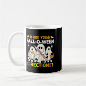 Bist du Fall O Ween Richtungen Geist Christian Hal Kaffeetasse (Links)