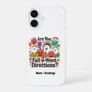 Bist du Fall O Ween Richtungen Lehrer Halloween iPhone 16 Hülle