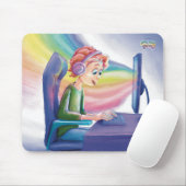 Bist du gelangweilt? Farbige Desktop-Mauspad Mousepad (Mit Mouse)