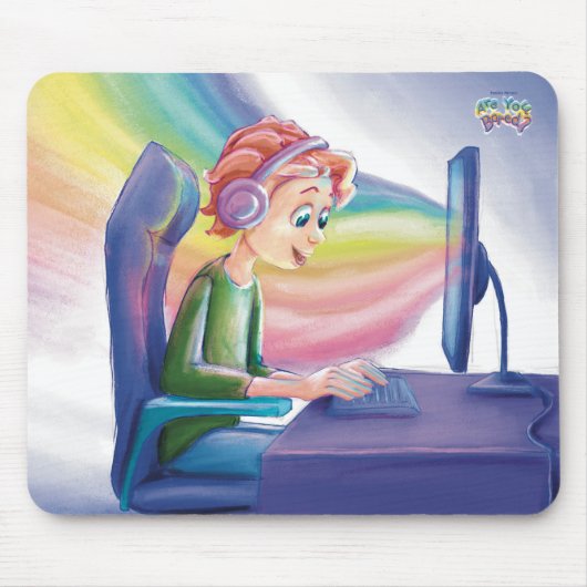 Bist du gelangweilt? Farbige Desktop-Mauspad Mousepad (Vorne)