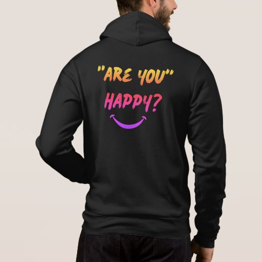 Bist du glücklich? T - Shirt (Rückseite)