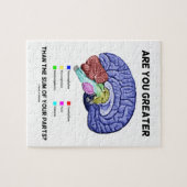 Bist du größer als die Summe deiner Teile? Gehirn Puzzle (Horizontal)