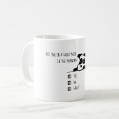 Bist du guter Laune? Kaffeetasse (Vorderseite Links)