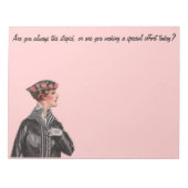 Bist du immer so dumm? notizblock (Vorderseite)