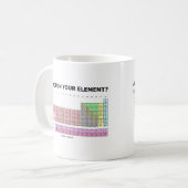 Bist du in deinem Element? (Periodischer Spaß der Kaffeetasse (Vorderseite Links)