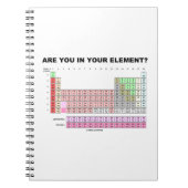 Bist du in deinem Element? Periodischer Spaß Notizblock (Vorderseite)