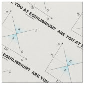 Bist du in Equilibrium? Angebots- und Nachfragekur Stoff (Nahaufnahme)