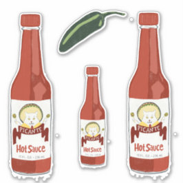 Bist du Kätzchen? Hot Sauce Cat mit Maracas Salsa Aufkleber