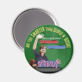 Bist du klüger als Bush? Magnet (Vorderseite/Rückseite)